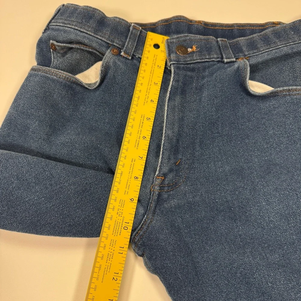 VTG Levi's Orange Tab Jeans Mens 34x28 Blue Flare Denim Talon USA Skosh 90s 549